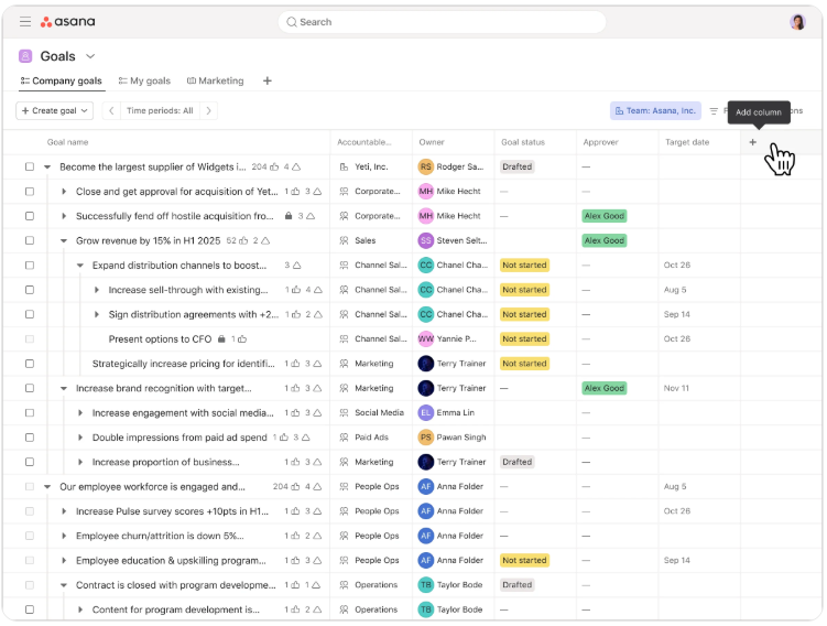 Asana - gestión de proyectos estructurada